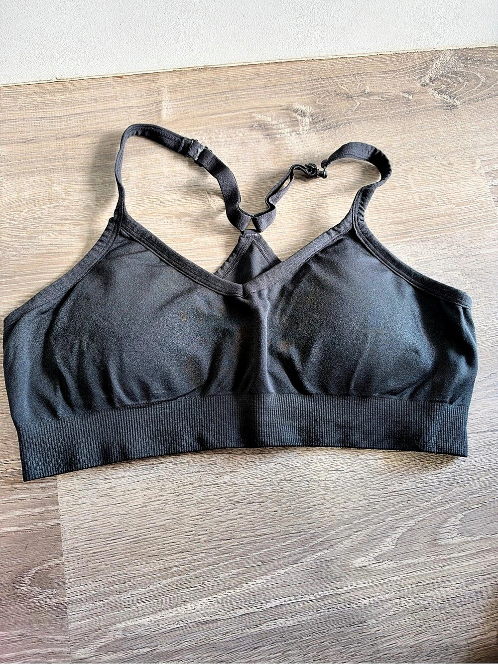 Gymreapers Infinity Seamless Bra — Black Sz Large NWOT